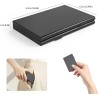 Étui pour Cartes mémoire en Aluminium résistant aux Chocs pour 12 Cartes Micro SD SDXC SDHC TF et 6 Cartes SD SDXC SDHC (Noir)