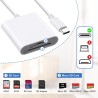 AXFEE 2en1 USB C Lecteur de Carte SD, Adaptateur Micro SD vers Type C OTG, Adaptateur Carte de Caméra SD pour Cartes SDHC SDXC T