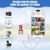 AXFEE 4en1 USB C Lecteur de Carte SD, Adaptateur Micro SD vers Type C OTG, Adaptateur Carte de Caméra SD pour Cartes SDHC SDXC T