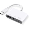 AXFEE 4en1 USB C Lecteur de Carte SD, Adaptateur Micro SD vers Type C OTG, Adaptateur Carte de Caméra SD pour Cartes SDHC SDXC T