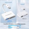 KiWiBiRD Adaptateur Carte SD USB C Lecteur Carte SD USB C Adaptateur USBC Cartes Micro SDHC, Compatible avec Mac iPhone 17 16 15