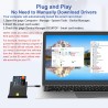 Lecteur Carte Identité Belge - Lecteur Carte ID - Plug & Play - Prend en Charge les Cartes à Digital Signature/CAC/Carte D'ident