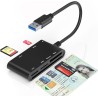 USB-A Belgian ID Card Reader - Lecteur Carte Identité Belge, ID, TF, SD, MMC, SIM, M2, Memory Stick Pro Duo -Prend en Charge Les