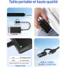 USB-C/A Belgian ID Card Reader - Lecteur Carte Identité Belge, ID, TF, SD, MMC, SIM, M2, Memory Stick Pro Duo -Prend en Charge l