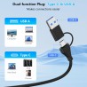 Lecteur CFexpress Type B USB 3.2 Gen 2 10 Gbit/s – 2 en 1 USB C & USB A Lecteur de Carte CFexpress Type B – Compatible Thunderbo