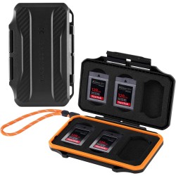 K&F Concept Étuis Cartes Mémoire pour 6 Cartes XQD ou 6 Cartes CFE-B Boite Protecteur Étanche Résistant aux Chocs Léger Portable