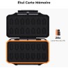 K&F Concept Étuis Cartes Mémoire pour 28 Cartes Micro SD (TF) Boite Protecteur Étanche Résistant aux Chocs Léger Portable