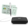 Ewent Lecteur de carte à puce - Lecteur de carte et de carte d'identité - Port USB - compatible PC/SC et WHQL, noir