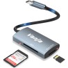 Vanja Lecteur de Carte USB C, Adaptateur de Carte Mémoire Compatible avec M1, MacBook Pro/Air, iPad Pro, Galaxy pour SDXC, SDHC,