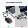 Uvert usb 3.0 lecteur de carte sd micro sd tf cf ms 4 en 1 adaptateur compact flash 5gbps transfert rapide simultané à 4 cartes 