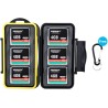 JJC Étui pour Cartes Mémoire pour Rangement 6 Cartes Compact Flash CF avec Mousqueton