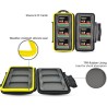 JJC Étui pour Cartes Mémoire pour Rangement 6 Cartes Compact Flash CF avec Mousqueton
