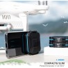 JJC Étui pour Cartes SD/SDXC/SDHC et Micro SD/SDXC/SDHC TF - 12 Emplacements, Boîte Résistante à l'Eau, Antichoc