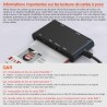 7en2 Lecteur Carte Identité Belge Compatible MicroSD, SD, MMC, SIM, M2, Memory Stick Pro Duo Pour Signature Électronique, DNI, C