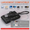 7en2 Lecteur Carte Identité Belge Compatible MicroSD, SD, MMC, SIM, M2, Memory Stick Pro Duo Pour Signature Électronique, DNI, C