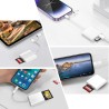 Lecteur Carte SD iPhone, [Apple MFi Certified] 2 en 1 Adaptateur iPhone Carte SD, Adaptateur C/Arte S/D i-Phone, A-daptateur S-D