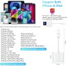 Lecteur Carte SD iPhone, [Apple MFi Certified] 2 en 1 Adaptateur iPhone Carte SD, Adaptateur C/Arte S/D i-Phone, A-daptateur S-D