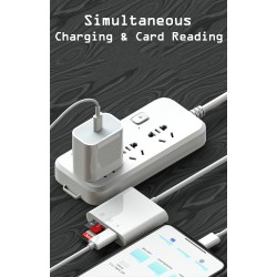 Trail Game Lecteur de Carte SD pour iPhone iPad - Caméra 2 en 1 avec Double Fente pour Micro SD/SD - Adaptateur de Carte mémoire