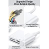 Trail Game Lecteur de Carte SD pour iPhone iPad - Caméra 2 en 1 avec Double Fente pour Micro SD/SD - Adaptateur de Carte mémoire