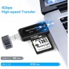 Lecteur de Carte SD, AIYEEN 4-en-1 USB C Lecteur de Carte SD Adaptateur de Carte Mémoire OTG à Double Emplacement pour Cartes Mé