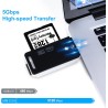 Lecteur de Carte SD, AIYEEN Adaptateur USB2.0 OTG 2-en-1 Adaptateur de Carte Mémoire avec Lanière pour Carte Mémoire TF, SD, SDH