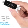 Lecteur de Carte SD, AIYEEN 5-in-1 Micro/USB C/USB 2.0 Portable Double Emplacement Adaptateur OTG Mémoire SD Lecteur de Carte po