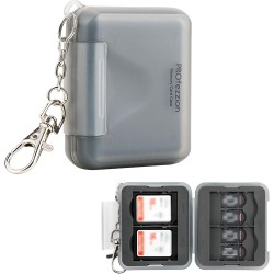 PROfezzion Rangement Carte SD 12 Emplacements, Porte Boîte Étui Carte SD Résistant à l'eau pour 4 SD/SDHC/SDXC + 8 Micro SD/SDHC