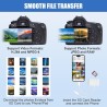 flintronic Lecteur de Carte SD pour iPhone, 3 en 2 Adaptateur Carte SD pour Micro SD/SD/TF/USB, Lecteurs Carte Mémoire Externes,
