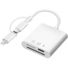 flintronic Lecteur de Carte SD, 3 en 1 Adaptateur Carte SD USB C vers Micro SD/TF, Lecteurs Carte Mémoire Externes, Lecteur de C