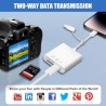 Flintronic Lecteur de Carte SD, 3 en 1 Adaptateur Carte SD USB C vers Micro SD/TF, Lecteurs Carte Mémoire Externes, Lecteur de C