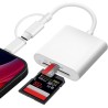 Flintronic Lecteur de Carte SD, 2 en 2 Adaptateur Carte SD USB C vers Micro SD/TF, Adaptateur de Carte SD, Lecteurs Carte Mémoir