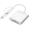 Flintronic Lecteur de Carte SD, 2 en 2 Adaptateur Carte SD USB C vers Micro SD/TF, Adaptateur de Carte SD, Lecteurs Carte Mémoir