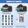 Flintronic Lecteur Carte SD/Micro SD 2 en 1 - Adaptateur USB C vers TF avec Mémoire Externe pour iPhone/iPad/Android