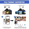 Lecteur de Carte SD pour iPhone iPad, Adaptateur de Carte SD, Lecteur de Carte Mémoire pour iPhone avec Double Fente pour Micro 