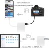 Lecteur de carte SD pour iPhone iPad, adaptateur 3 en 1 USB C OTG lecteur de carte mémoire appareil photo lecteur de carte pour 