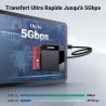 Uvert usb c lecteur carte sd microsd cf ms adaptateur compact flash 4 en 1 5gbps lecteur cartes mémoire externe compatible avec 