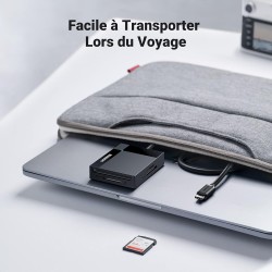 Uvert usb c lecteur carte sd microsd cf ms adaptateur compact flash 4 en 1 5gbps lecteur cartes mémoire externe compatible avec 