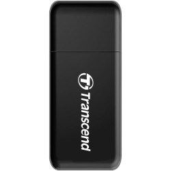 Transcend Lecteur de cartes multifonction avec emplacements SD et microSD et connecteur USB USB 3.1 Gen 1, Noir - TS-RDF5K
