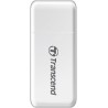 Transcend Lecteur de cartes multifonction avec emplacements SD et microSD et connecteur USB USB 3.1 Gen 1, Blanc - TS-RDF5W