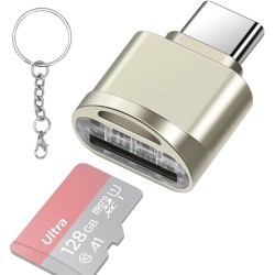 leizhan Lecteur de Carte TF, USB-C vers TF Lecteur de Carte, Adaptateur de Lecteur de Carte mémoire TF de Type C OTG pour PC, No