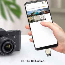 leizhan Lecteur de Carte TF, USB-C vers TF Lecteur de Carte, Adaptateur de Lecteur de Carte mémoire TF de Type C OTG pour PC, No