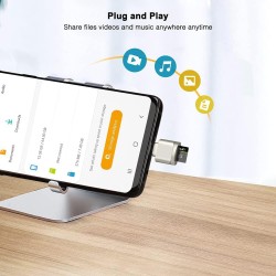 leizhan Lecteur de Carte TF, USB-C vers TF Lecteur de Carte, Adaptateur de Lecteur de Carte mémoire TF de Type C OTG pour PC, No