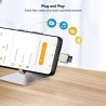 leizhan Lecteur de Carte TF, USB-C vers TF Lecteur de Carte, Adaptateur de Lecteur de Carte mémoire TF de Type C OTG pour PC, No