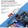 [Certifié Apple MFi] Lecteur de Micro SD pour iPhone - Adaptateur Lightning vers Micro SD/TF pour iPhone 14 13 12 11 Pro Max XS 