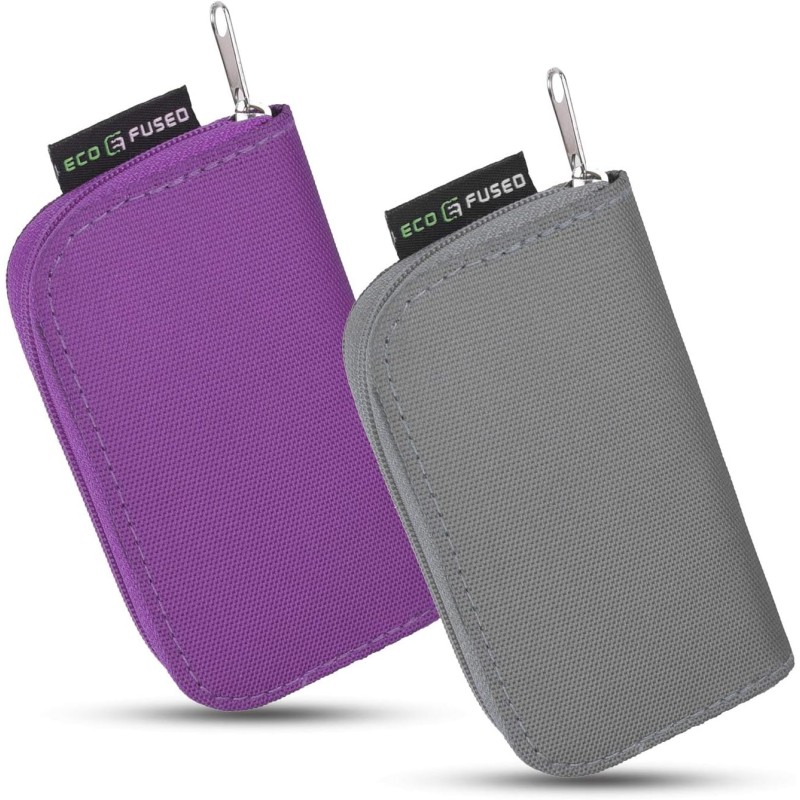 Étui de Transport pour Carte mémoire - Adapté pour Cartes SD et SDHC - 8 Pages et 22 logements - Chiffon de Nettoyage en Micro-F