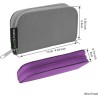 Étui de Transport pour Carte mémoire - Adapté pour Cartes SD et SDHC - 8 Pages et 22 logements - Chiffon de Nettoyage en Micro-F