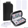 Etui de Carte mémoire - 2 Ensembles – Peut contenir jusqu'à 22x Carte SD, SDHC, Micro SD, Mini SD et 4X CF - étui avec 22 Fentes