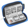 Étui de Transport pour Carte mémoire - Adapté pour Cartes SD et SDHC - 8 Pages et 22 logements - Chiffon de Nettoyage en Micro-F
