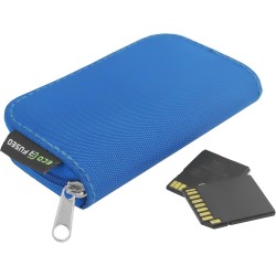 Étui de Transport pour Carte mémoire - Adapté pour Cartes SD et SDHC - 8 Pages et 22 logements - Chiffon de Nettoyage en Micro-F