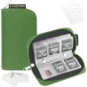 Étui pour Cartes Mémoire Eco-Fused - Convient pour jusqu'à 22x SD, SDHC, Micro SD, Mini SD et 4X CF - Porte-Cartes avec 22 Empla